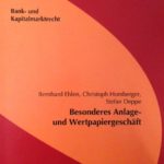 Besonderes Anlage- und Wertpapiergeschäft